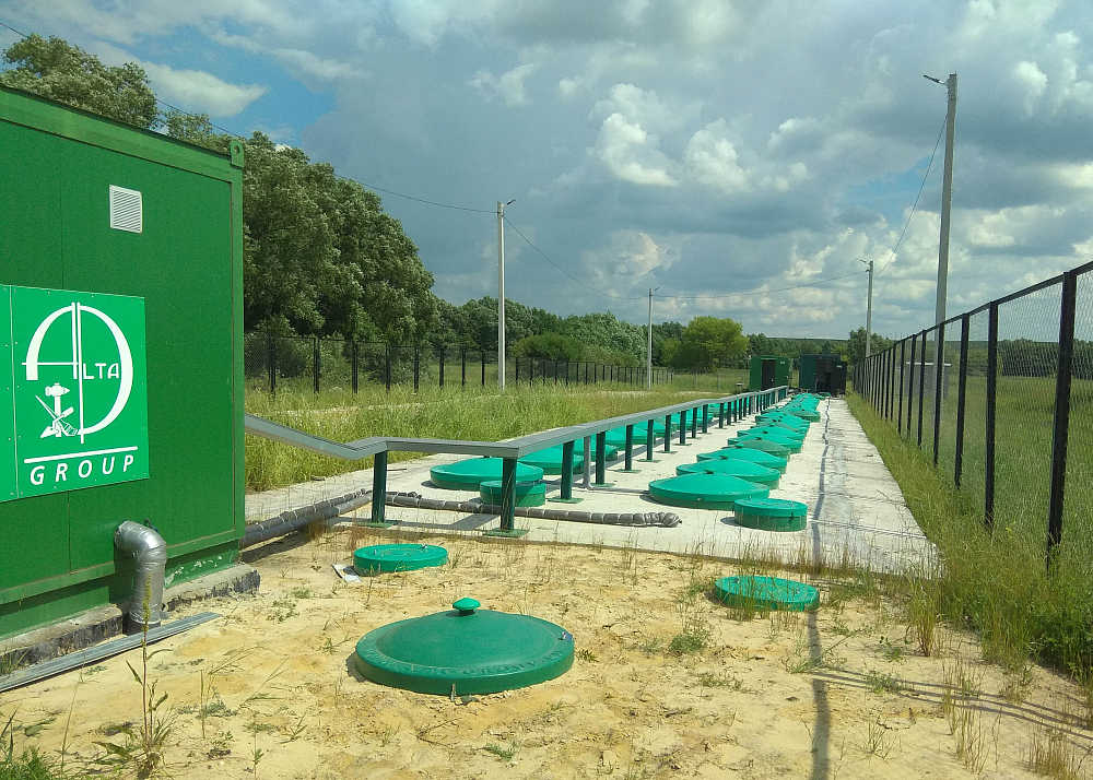 Хозяйственно-бытовой сток - 200м3 в сутки, коммунальные очистные сооружения поселка, п. Сапожок, Рязанская обл.