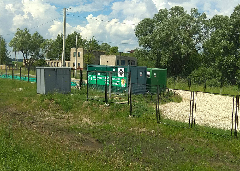 Хозяйственно-бытовой сток - 200м3 в сутки, коммунальные очистные сооружения поселка, п. Сапожок, Рязанская обл.